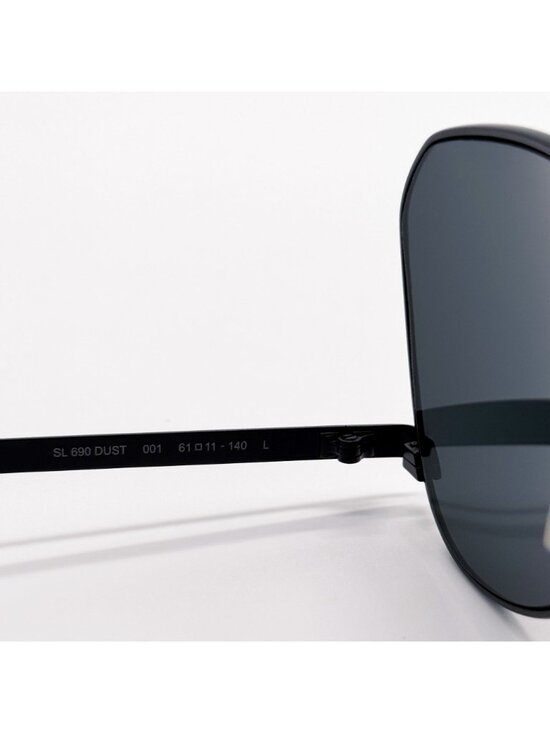 New Saint Laurent Aviator Black Sunglasses SL690 DUST 001